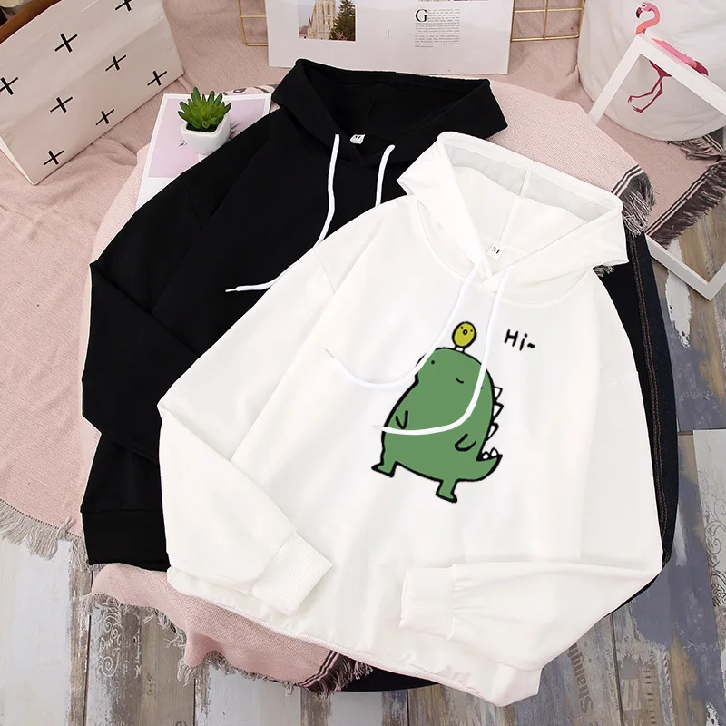 

Cotton Winter Hoodies Sweatshirt Printed Harajuku Cotton Female Winter Long Sleeves Clothes Fashion Warm Kawaii Anime