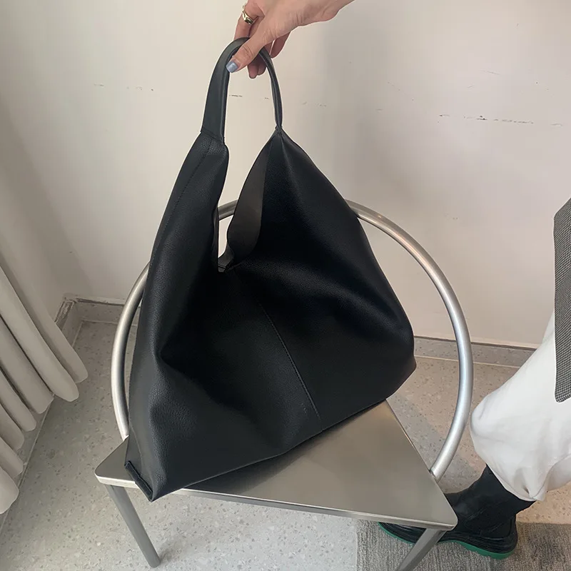 Простая винтажная композитная сумка из искусственной кожи для женщин