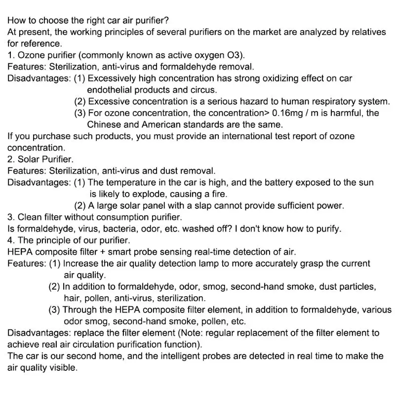 

Portable Mini Car Air Purifier Freshener USB Chargeable Negative Ion Generator C6UB