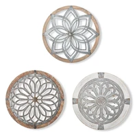 heritage round wall art decorative wall medallions acrylic hanging ornament restaurant home decoration hand craft decor
