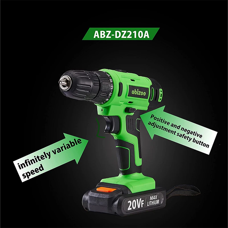 

20V Cordless Impact Drill Brushless Electric Drill Screwdriver Li-ion Battery Electric Power Screwdriver Drill Electric Tools