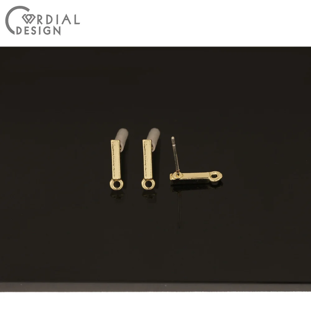 

Cordial Design 100Pcs 3*12MM Jewelry Accessories/DIY Making/Hand Made/Stick Shape/Earrings Stud/Jewelry Findings & Components