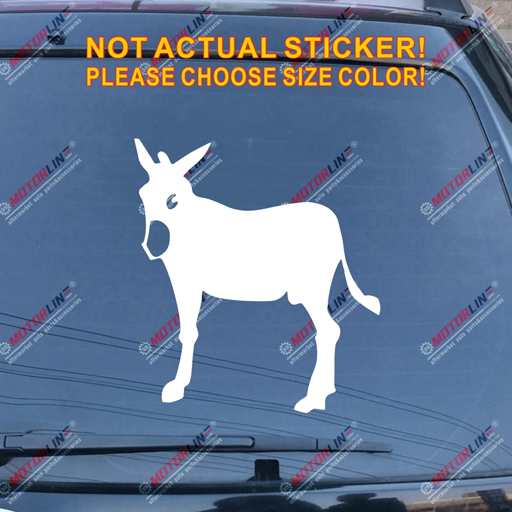 Белый Catalan Ane Burro Donkey Decal Sticker Catalana Spain Car Vinyl Die cut no background pick color and size style b - Название цвета: Белый