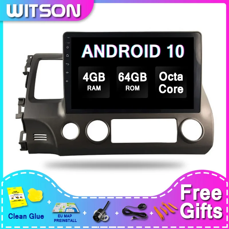 WITSON большой экран Android 10 сенсорный монитор Автомобильная аудиосистема