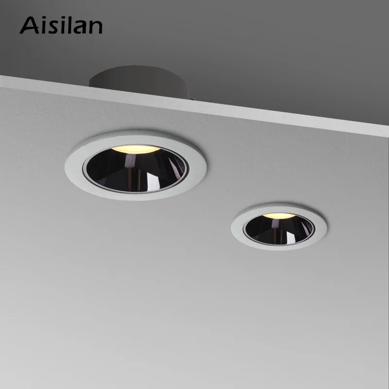 Aisilan ультра тонкое светодиодное Встраиваемые светильники свет 7 5 см отверстие