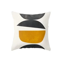 nordic style abstract geometric ultra short velvet pillowcase home fabric sofa cushion cover