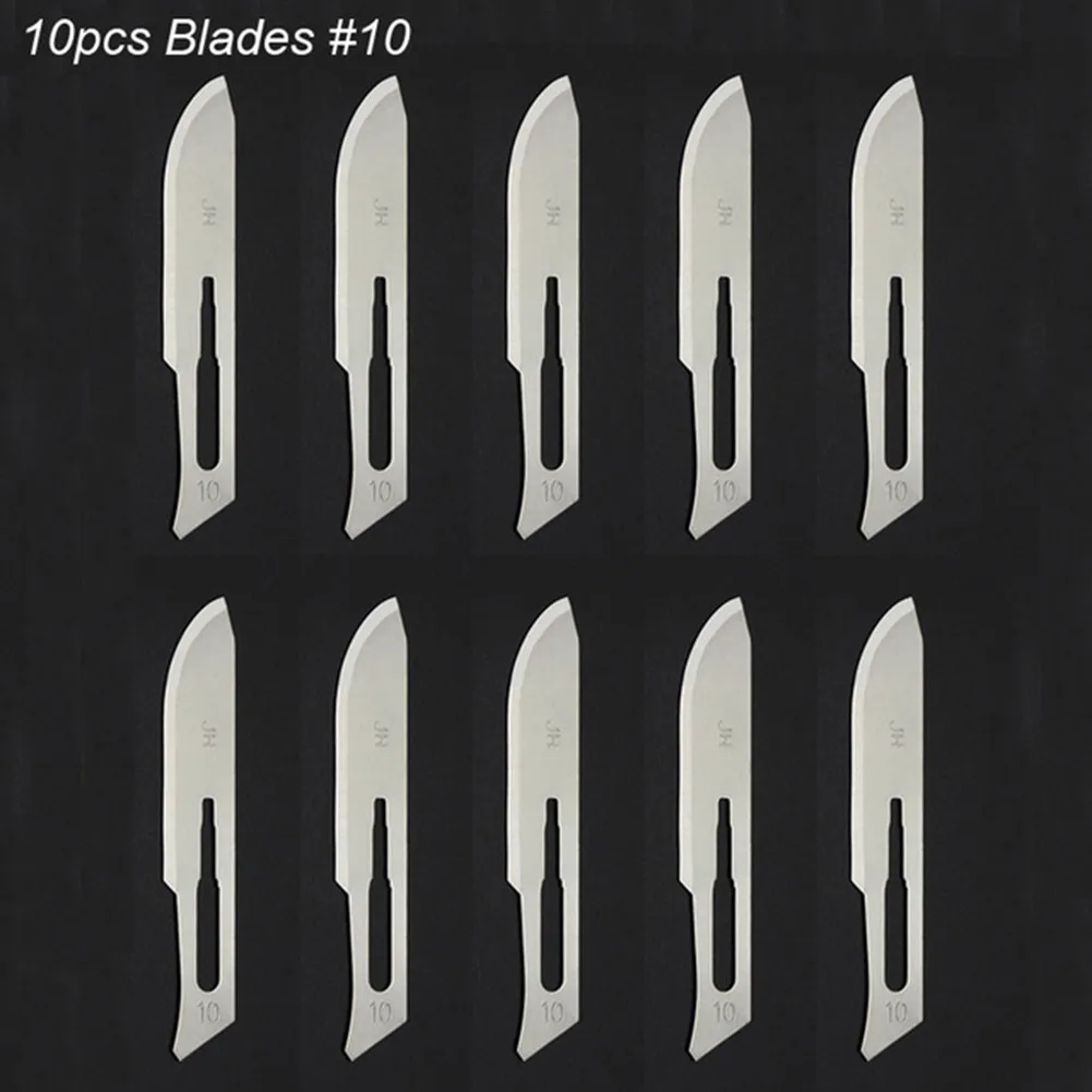 

20pcs Blades 10-24# Stainless Steel Engraving Wood Carving Tool Blades Good Sharpness Knife Blade Replacement Hand Tools