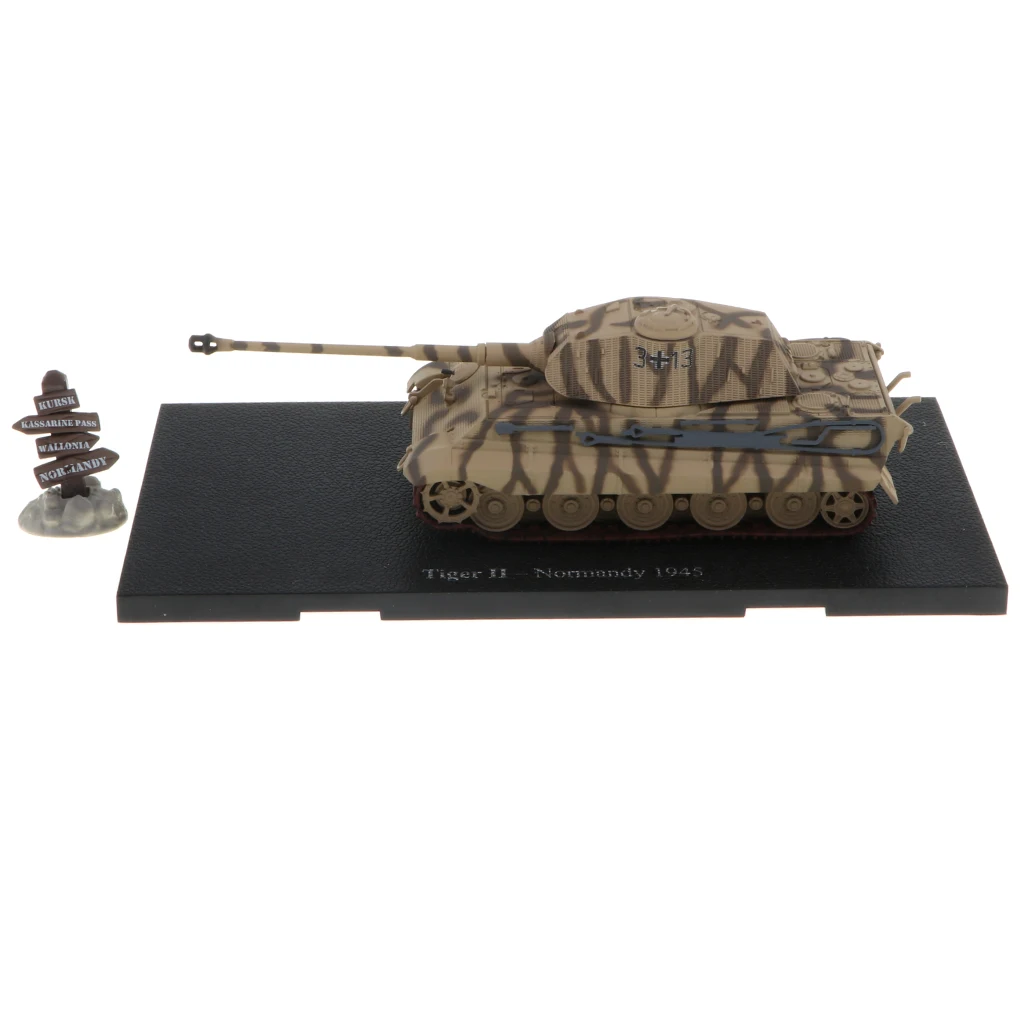 1/72th Diecast WWII Немецкий Тигр II-Нормандия 1945 модель танка игрушка подарок на день