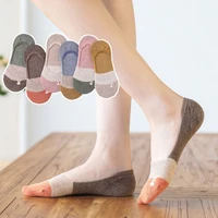 instime 5 piarspack kawaii no show socks women cotton ankle cute breathable sweat absorbent comfortable spring summer autumn