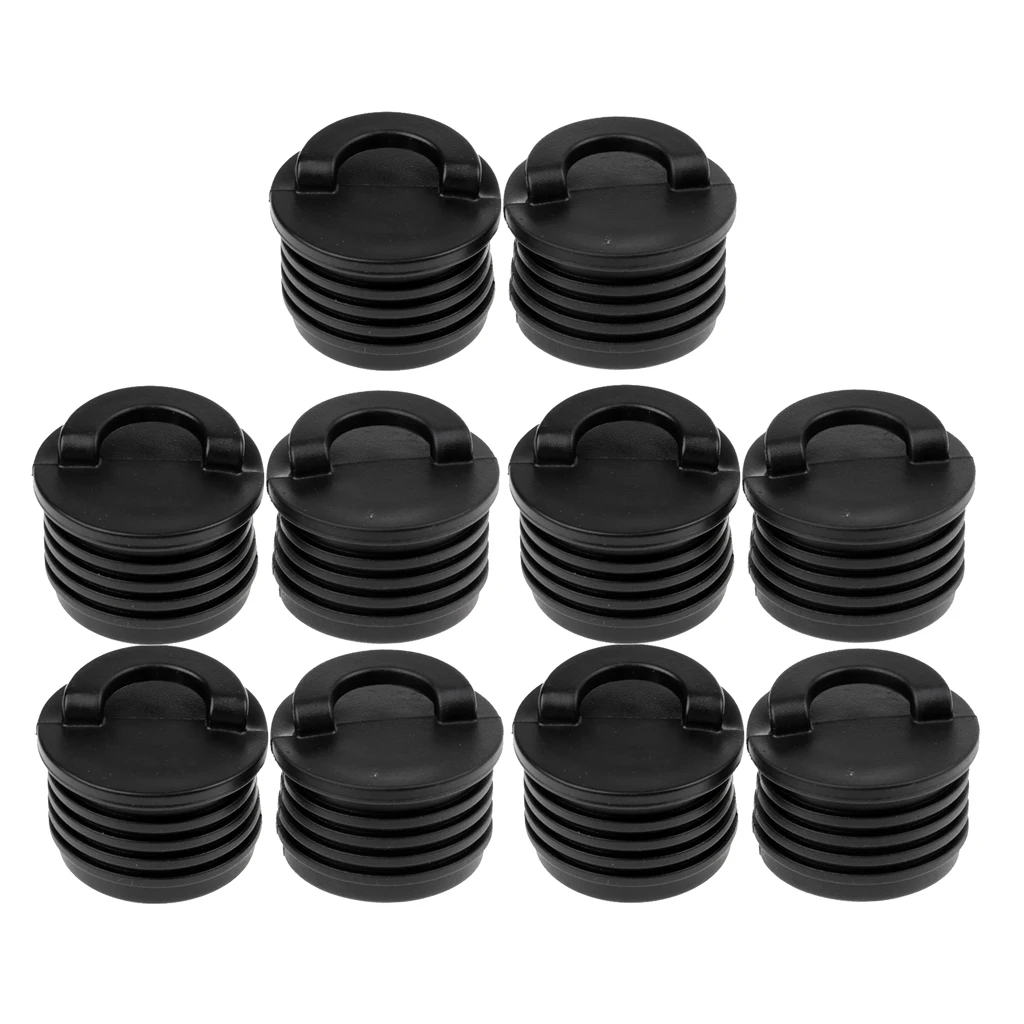 

10Pcs Plastic Boat Dinghy Yacht Scupper Stopper Drain Holes Plugs Accessory