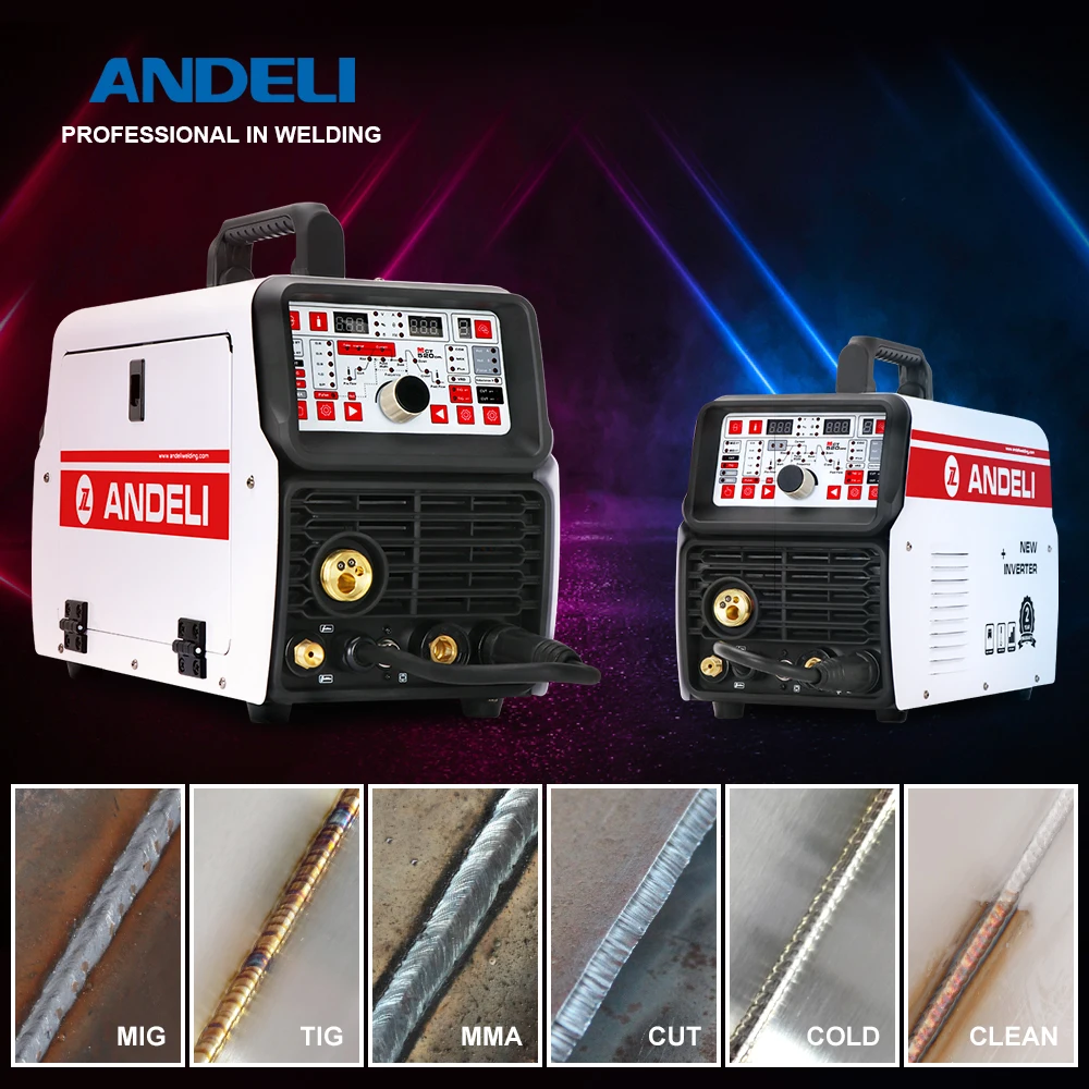 ANDELI MCT-520DPL/MCT-520DPC TIG/CUT/MMA/COLD/MIG Сварочная и флюсовая Сварка без газа 5-в-1