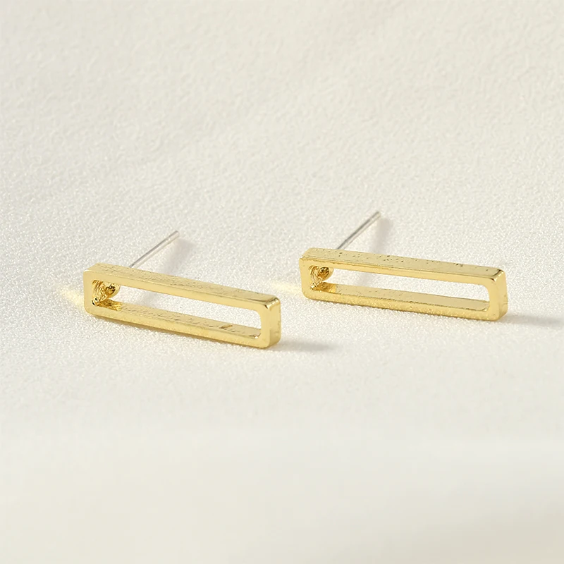 4 шт. серебряные серьги иглы с геометрическим рисунком|Ювелирная фурнитура и