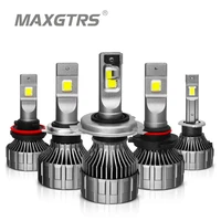 maxgtrs car headlight h7 h4 led h8h11 hb39005 hb49006 h1 90w 12000lm auto bulb headlamp 6000k light high low beam lights