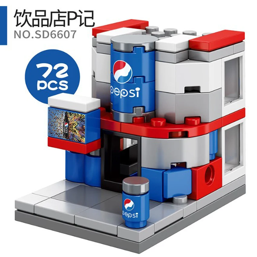 Городской детский мини улиц города строительные блоки сборка &quotсделай сам&quot 3D