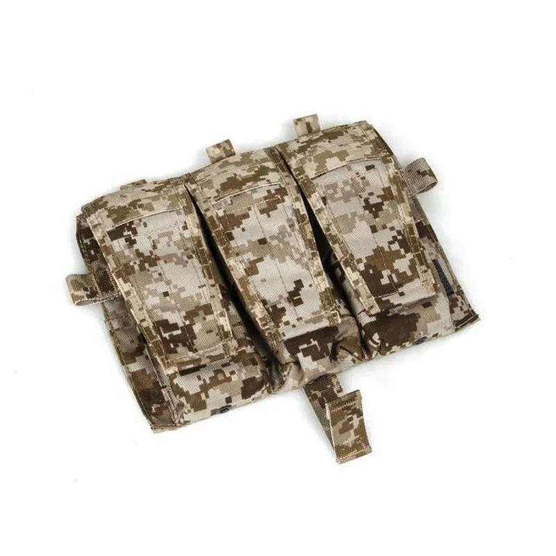 

TMC Multicam Molle M4 TRIPLE MAG Pouch Bag for Tactical AVS Vest Front Panel