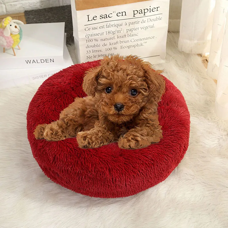 2020 уютные спальные коврики для домашних питомцев кошек Круглый собачий питомник