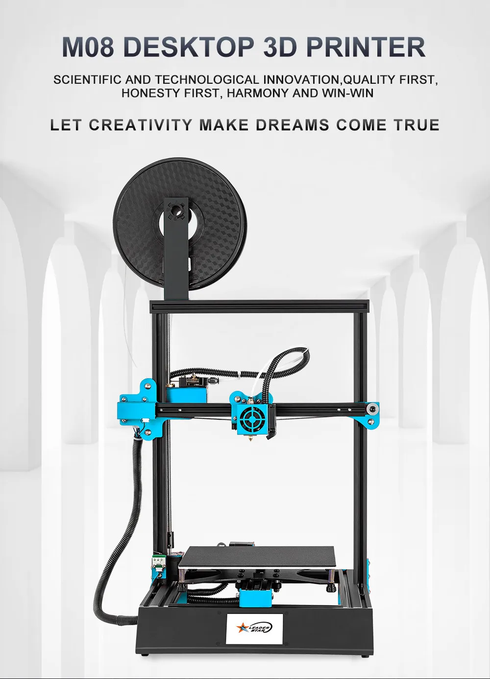 EZT 3D DIY принтер полная металлическая рамка Impresora TFT сенсорный экран Высокая
