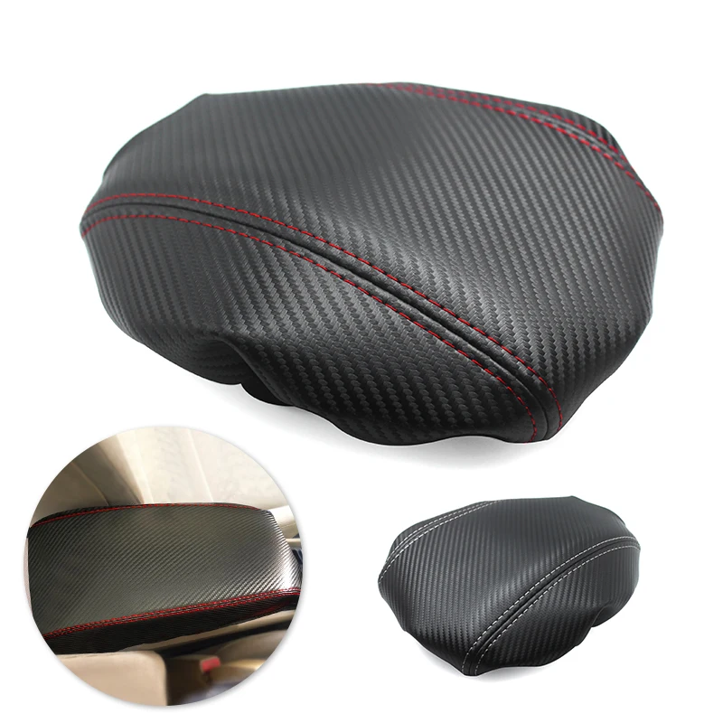 

For Honda Civic 8th Gen 2006 - 2011 Car Accessories Interior Center Armrest Box Cover Carbon Style Microfiber Leather Decor