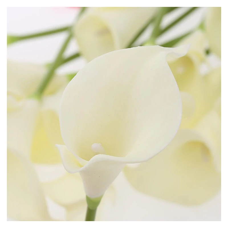 18x искусственная Калла Лилия цветы один длинный стебель букет реальный домашний