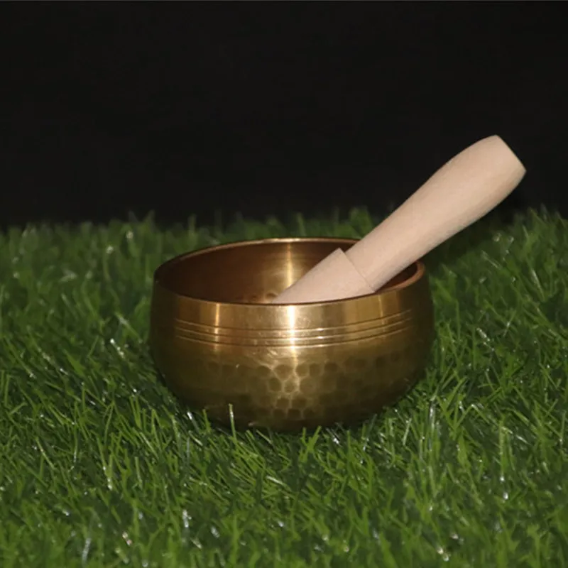 Из Непала Тибета Sing дешевая Поющая чаша ручной работы музыка Латунная Будды