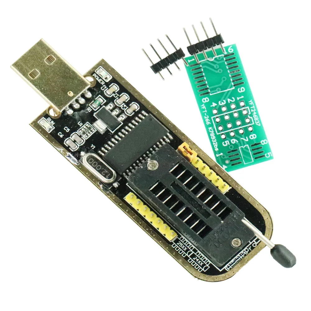 

Automatic Identification! USB Programmer WCH341A Series 24 EEPROM Writer 25 SPI Flash BIOS Board Module USB to TTL 5V-3.3V