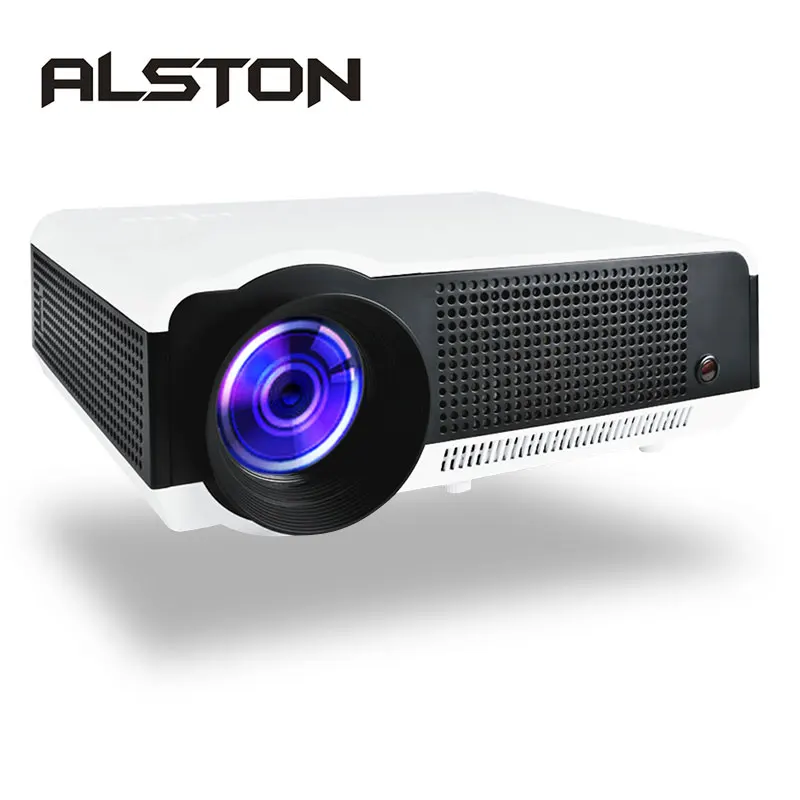 Алстон светодиодный 86/86W светодиодный проектор 4500 люмен двойной Hi-Fi колонки опционально Android6.0 Wi-Fi Поддержка bluetooth 1080P Beamer