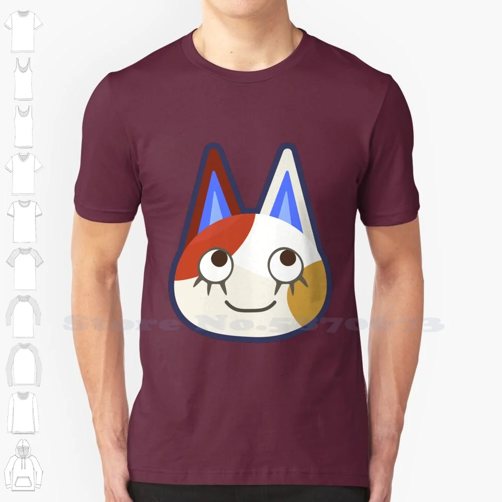 

Purrl забавная фотофутболка на заказ фиолетовый Новый горизонт новый лист Acnh Acnl Кошка Китти кошка синий Кот Синий фрукт