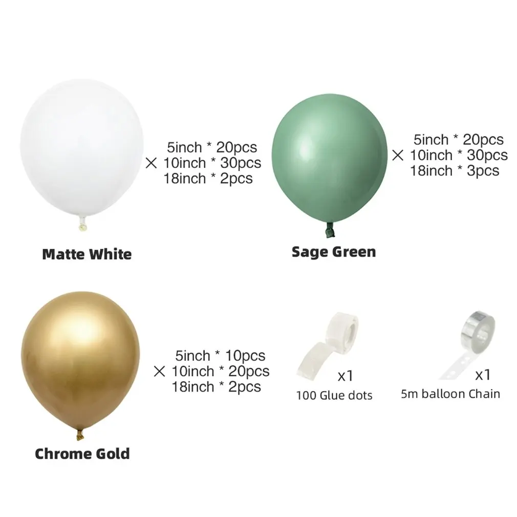 

137pcs/set Balloons Garland Arch Kit Latex Ballons Birthday Valentine Wedding Party Balloons Decoration