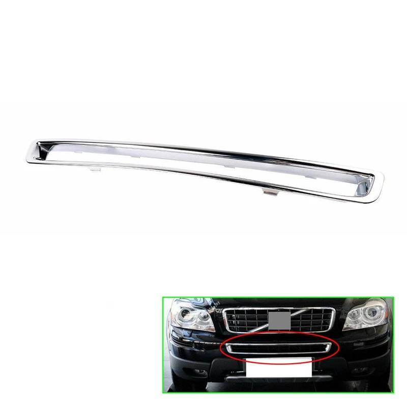 Car Accessories Chrome Exterior Front Plated Bumper Frame Grille for Volvo XC90 2007-2014 30698143