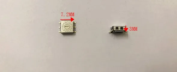 Оригинальный новый 100% R7M3-16B 0-F цифровой кодовый переключатель 8421C поворотный 3:3 SMD