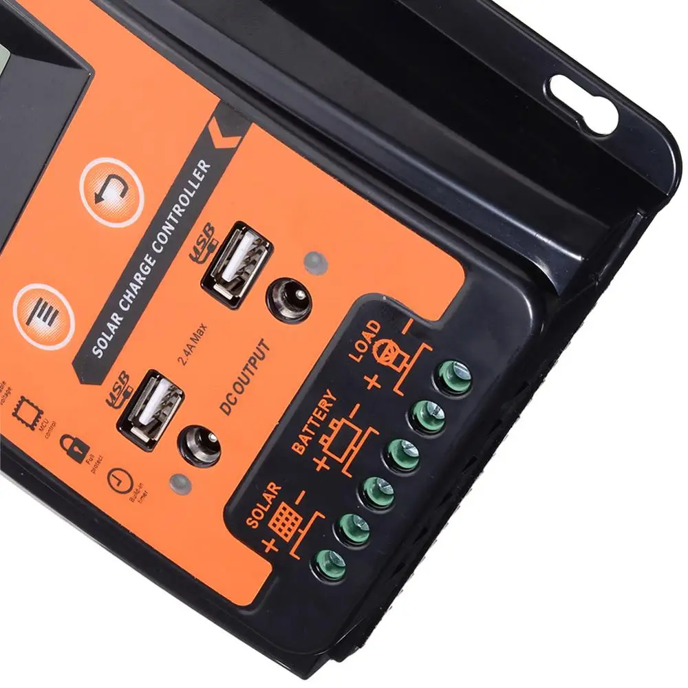 Автомобильный контроллер заряда солнечной батареи 12 в 24 30 А 50 MPPT регулятор панели