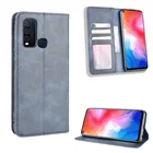 Чехол-книжка для Vivo Y50, Y30, кожаный, с отделением для карт