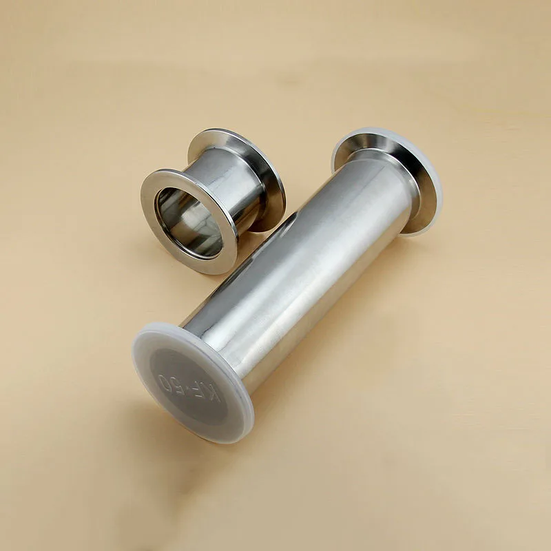 

KF50 (NW50) Straight Equal Ferrule Flanged Adapter Sanitary Vacuum Flanges Fitting flange straight Through 304 Stainless Steel