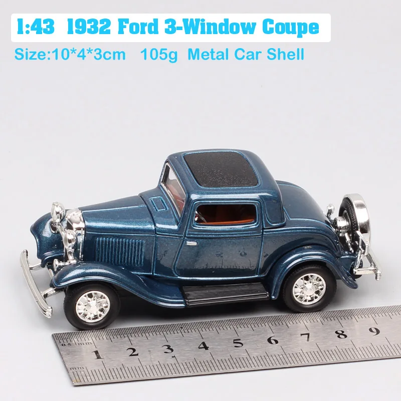 Масштаб 1:43 дорожная подпись Классическая античная модель 1932 автомобиля Ford B с