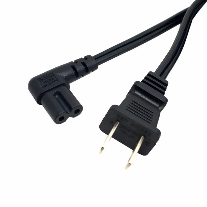 5 шт. США 2pin Мужской до 90 градусов прямоугольный IEC 320 IEC320 C7 кабель питания 1 м 100 см 3