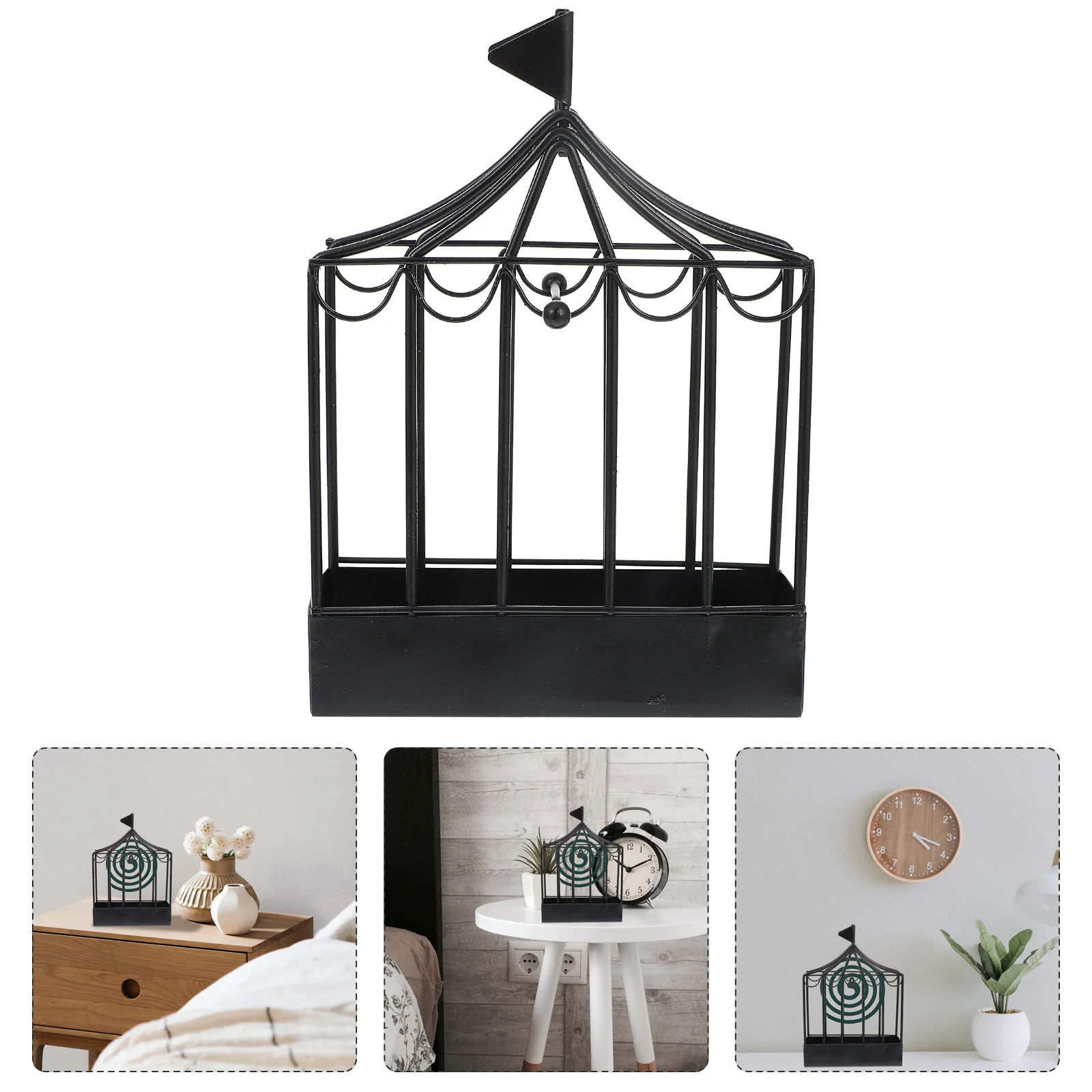 

1pc Creative Nordic Coil Holder Sandalwood Frame Sandalwood Decor Burner