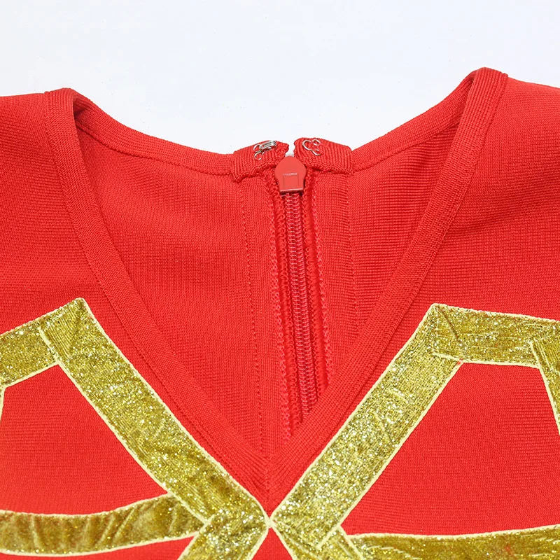 

2021 new style celebrity tight fitting retro red lady bandage full dress short sleeve buttocks skirts women dress