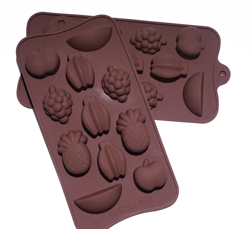 11 ячеек коричневые силиконовые формы для торта инструменты выпечки на тему