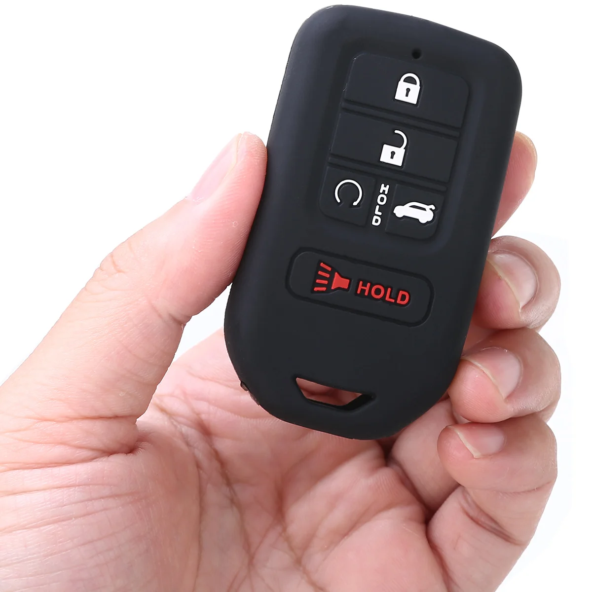 Для Honda Civic Accord CR-V Pilot HR-V, 5 кнопок, силиконовый чехол для дистанционного ключа, брелок, чехол для автомобиля