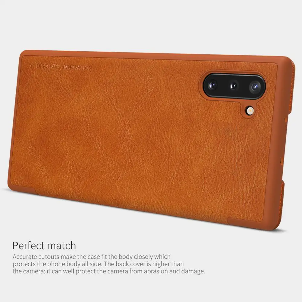 

case for Samsung Note 10 Plus Nillkin QIN Protective flip Cover Leather Case for Samsung Galaxy Note 10 /Note 10+ 5G