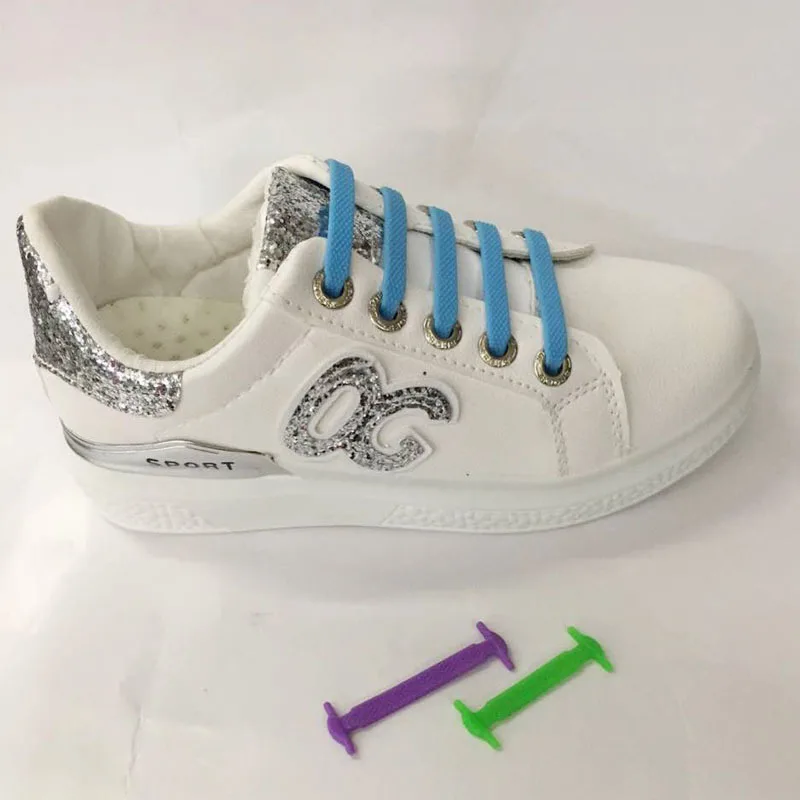 16 шт. силиконовые шнурки для кроссовок без завязывания|Шнурки| |