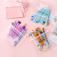 10pcsset gel pen unicorn pen stationery kawaii school supplies gel ink pen school stationery office suppliers pen kids gifts