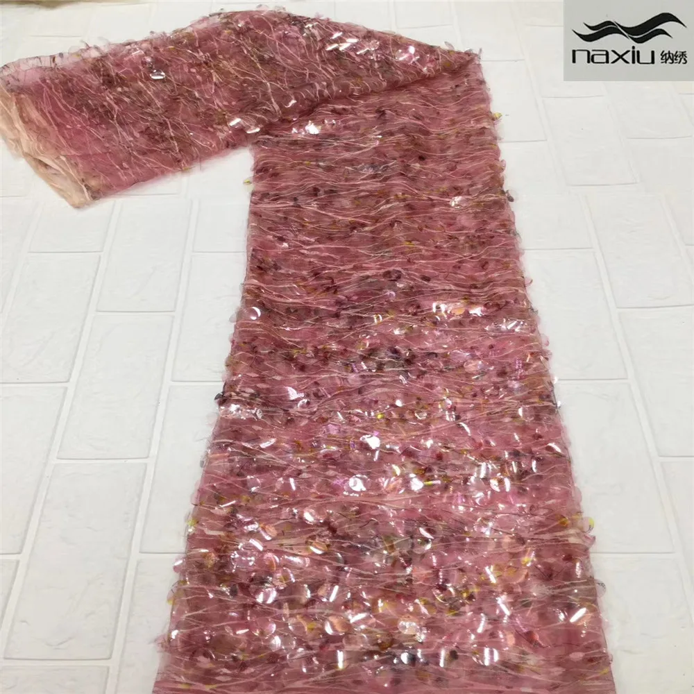 

Madison африканская кружевная ткань с блестками Тяжелая кружевная ткань с пайетками французский Тюлевая сетчатая кружевная ткань последовате...