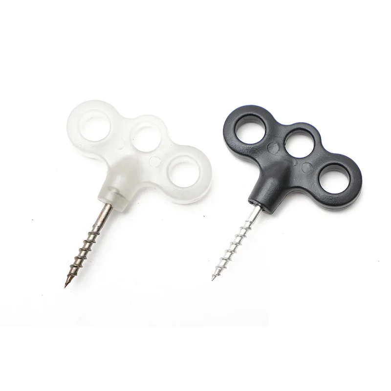 

Nails Luminous Nails Outdoor Camping Tent Windproof Rope Fixing Nails Three Eye Screws Stainless Steel Thread