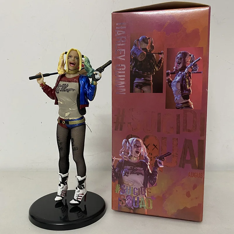 

Статуя Квинна, фигурка из ПВХ, шелковые чулки, коллекционная игрушка 18 см