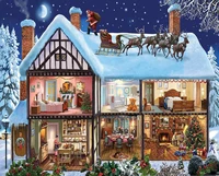 puzzles christmas house 1000 piece jigsaw puzzle homeschool supplies educational educational toys wooden puzzles for kids