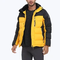 40 dropshippingmen fashion warm waterproof long sleeve zipper windbreaker hooded jacket coat