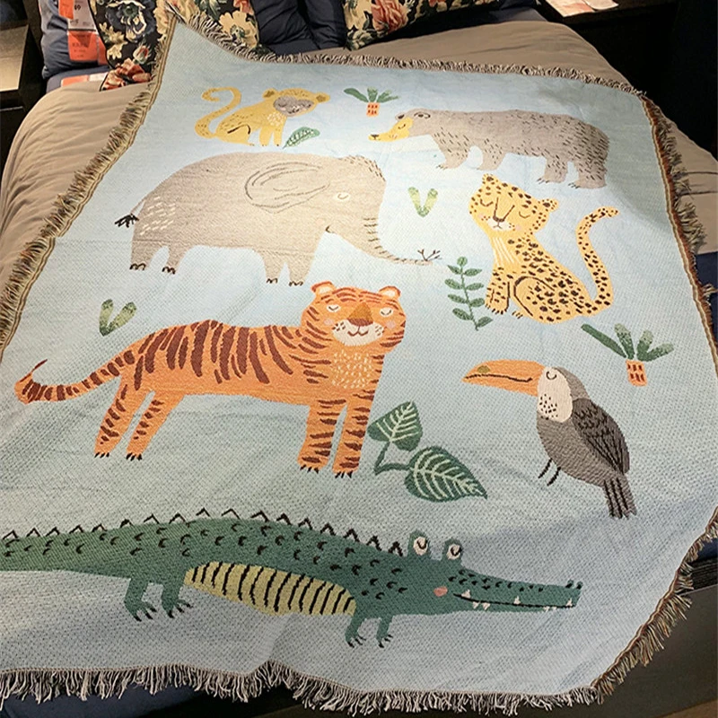 Декоративное одеяло в виде Милого Животного декоративное покрывало креативное