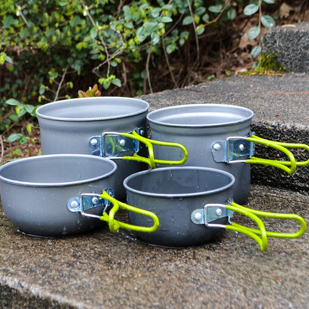 

1 Set Camping Cookware Portable Outdoor Picnic Thermal Insulation Cooking Pot