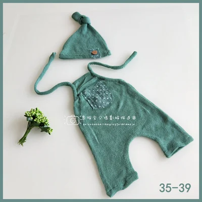 set 10 Шапочка для маленьких мальчиков и девочек+ комбинезоны, Одежда для новорожденных, одежда для выпускного, наряд для фотосессии, аксессуары для фотосессии - Цвет: set 10